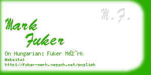 mark fuker business card